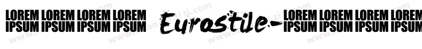 英文字体 Eurostile字体转换